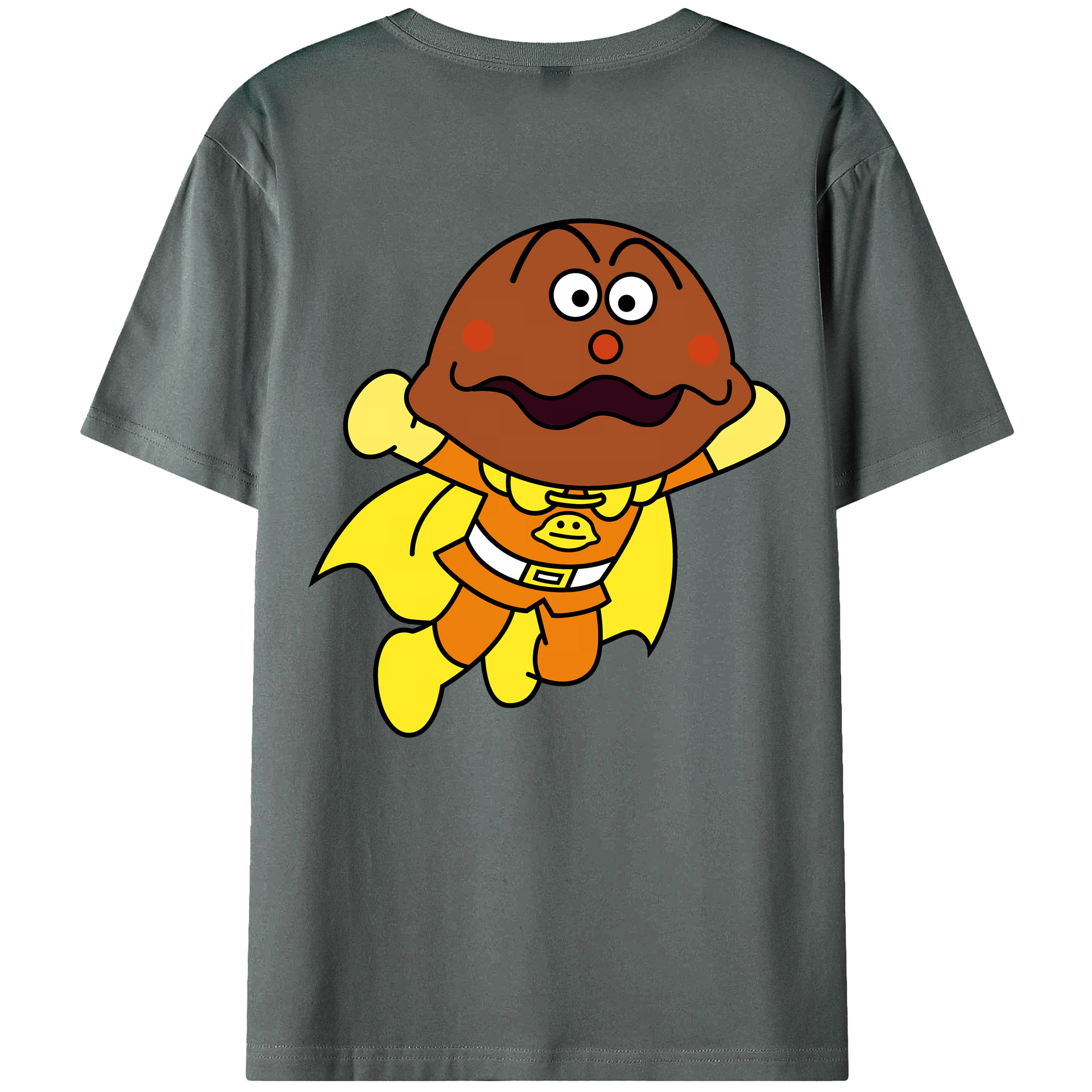 （画像用） アンパンマン Anpanman 綿100％ メンズ半袖Tシャツ（バックプリント） 通気性